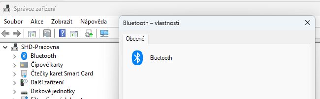 správce zařízení bluetooth